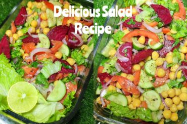 Mix Vegetable Salad | Healthy Salad Recipe | Healthy Salad For Weight Loss | Healthy Protein Salad |