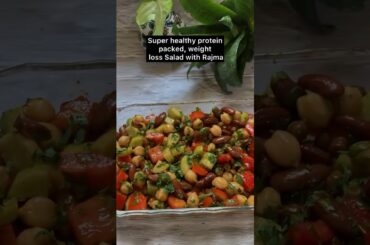 Super Healthy Protein Packed Easy Salad Recipe For Weight Loss #healthyfood #nutritious #proteinrich