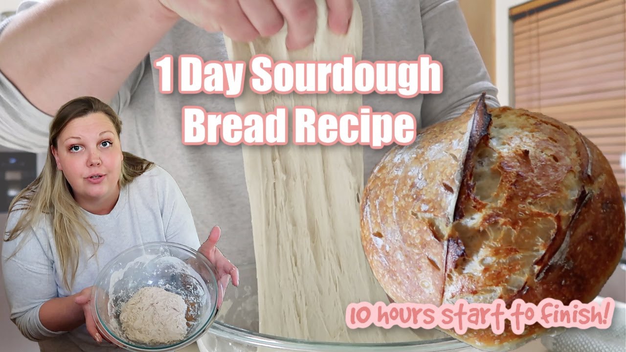 EASY! 1 DAY SOURDOUGH BREAD RECIPE | Bake Sourdough with Me! Sourdough Bread for Beginners! EASY! 1 DAY SOURDOUGH BREAD RECIPE | Bake Sourdough with Me! Sourdough Bread for Beginners!