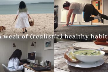 A week of realistic healthy routines: exercise, vegan food shop, cooking & supplements
