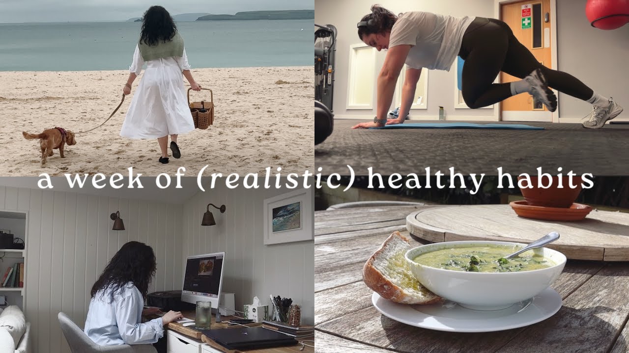 A week of realistic healthy routines: exercise, vegan food shop, cooking & supplements A week of realistic healthy routines: exercise, vegan food shop, cooking & supplements