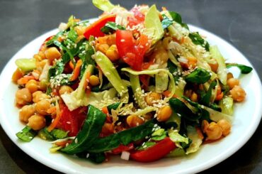 Healthy Salad. Perfect Dinner For Weight Loss Rich In Protein And Fiber. Weight loss salad recipe
