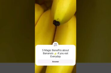 5 Benefits about Bananas if you eat Everyday #healthylifestyle #weightloss #healthy #diet
