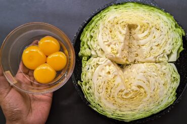 Just Add Eggs With Cabbage Its So Delicious  Simple Breakfast Recipe  Healthy Cheap & Tasty Snacks