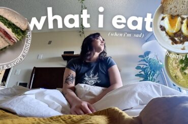 what i eat when im feeling depressed/sad (easy, cozy, & healthy recipes)