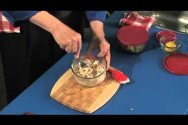 Salmon Walnut Croissant Sandwich - deliciously easy to make, healthy homemade - good party sandich