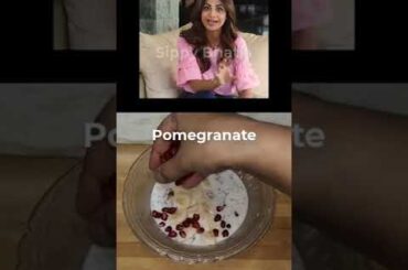 Shilpa Shetty's High Fiber Breakfast Recipe #oats #chiaseeds #healthy #shilpashetty #celebs  #shorts