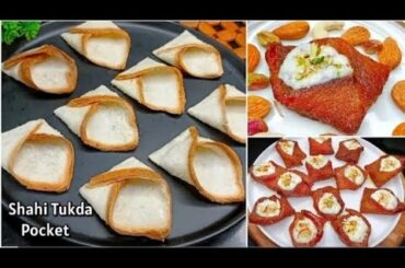 Eid special recipes | Shahi tukda pocket | bread recipes | snack recipes | ramadan special recipe|