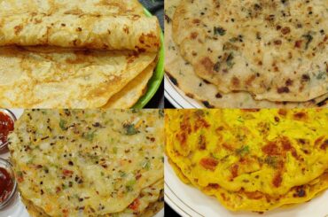 4 Easy And Quick Breakfast Ideas | Instant And Healthy Breakfast Recipes In 10 Minutes | Breakfast |