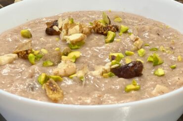 Quick & Healthy Breakfast Recipe For Weight Loss - Ragi Oats Porridge Recipe - Ragi Recipes