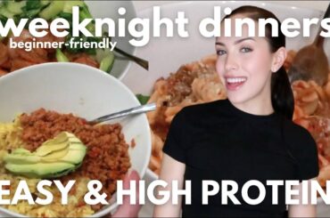3 EASY & QUICK HIGH-PROTEIN DINNER RECIPES | Healthy Meal Prep Ideas For Weightloss