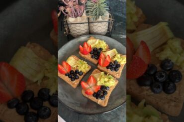 Mixed fruit peanut butter bread toast |easy and quick breakfast recipe| healthy meal | Ayana Arjun |