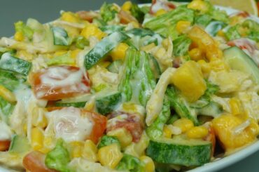 Easy and Healthy Salad Recipe! The best Salad i've ever tasted!