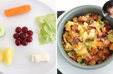 Yummy All-in-one Baby Salad Recipe (Vitamins+Protein+Fibre+Crabs) How to make a kid-friendly salad?