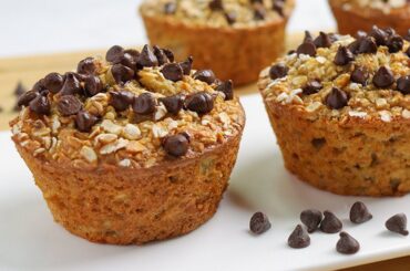 No Flour! No Butter! Banana Oatmeal Muffins Recipe! Easy and Healthy Breakfast