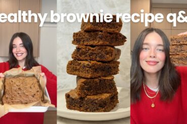 Healthy Brownie Recipe + Q+A | Talking Post Baby Weight Loss, Skincare,  More Kids & Healthy Habits
