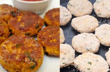 No Deep Fried Paneer Corn Cutlet | Healthy Vegetarian Evening Indian Snack Recipe