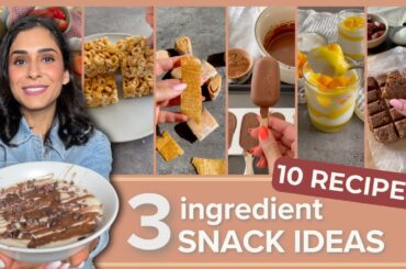 3 INGREDIENT healthy snacks I 10 RECIPES I ALL plant-based