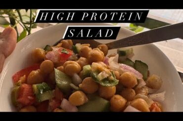 High Protein Salad | Chana chat | Healthy Eating | Quick & Easy | No Carbs | Tummy full for longer