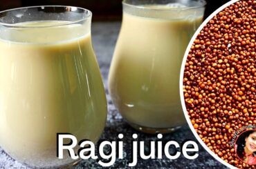 Ragi juice recipe | ragi milkshake | refreshing summer drinks | healthy cooling drinks for summer