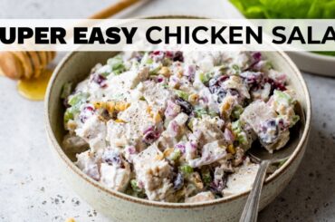 CRANBERRY CHICKEN SALAD | easy, healthy recipe!