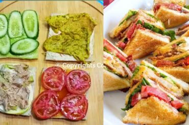 10 minute Breakfast Sandwich Recipe For kids | Tiffin Recipes for kids | Healthy Sandwich Recipes