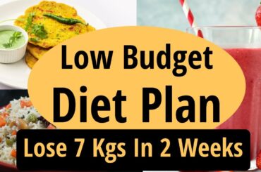 Low Budget Diet Plan To Lose Weight Fast In Hindi | Lose 7 Kgs In 2 Weeks Fat Loss |Let's Go Healthy