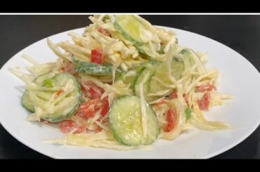 Eat this cucumber salad for dinner every day and you will lose belly fat!