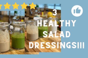 3 Healthy Salad Dressings You Need Now |  My Vegan Kitchen Life | Recipes | Tasting | Foodie | Fun