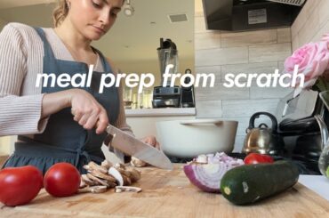 Prepping Dinners & Freezer Meals for the Week! Healthy WFPB Recipes