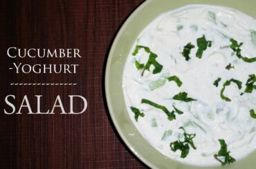 Cucumber Yoghurt Salad |Vegetable salad recipe | Arabic Salad | Healthy Salad recipe in malayalam |