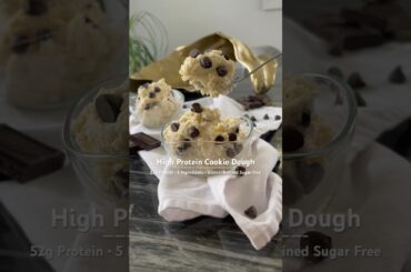 High Protein, Easy Cookie Dough! #healthydessert #glutenfreerecipes #mealprepideas