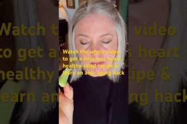 Heart healthy salad recipe that may help reduce heart disease #healthyaging #wholefoodplantbased