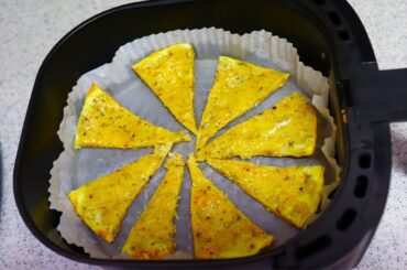 Air Fry Recipe, Taste Better Than Pizza Just Grate 2 Potatoes, Add 2 Eggs, Quick Delicious Breakfast