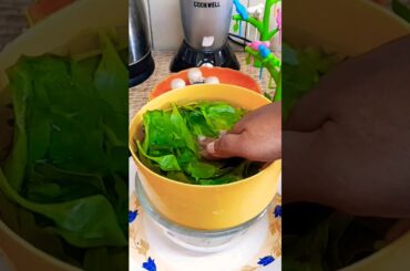 easy and healthy kids recepie, yummy and tasty palak recepie #healthy #shortsvideo #summer