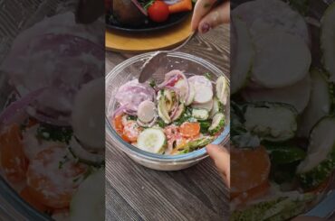 Curd Salad | Bahut he Healthy Hai try once ! #shorts #healthy #salad #curdsalad