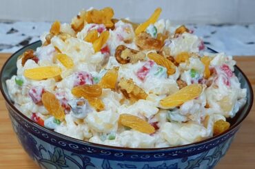 Healthy and Tasty Salad Recipe | Creamy Macaroni Salad Recipe | Russian Salad