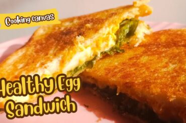 Easy Egg Sandwich | Healthy Sandwiches | High Protien Sandwich by Cooking Canvas