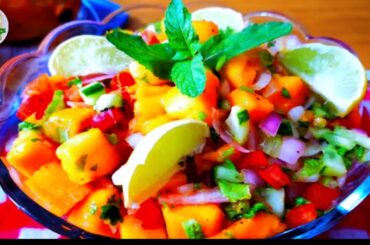Mango Salad Recipe | Healthy Snacks Recipe | Healthy Weight Loss Salad Recipe |