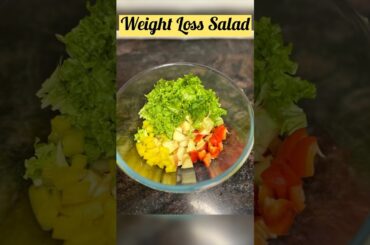Weight loss salad recipe | Healthy salad recipe #shorts #weightloss #saladrecipe #applewalnutsalad