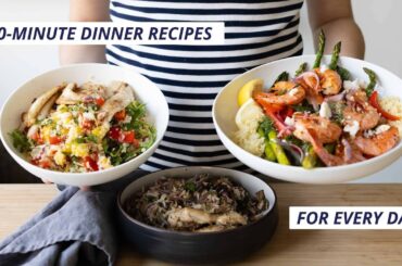 3 Healthy 30 Minute Dinner Recipes