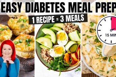 Diabetic Meal Prep Ideas: Turn 1 Recipe Into 3 Low Carb Breakfasts! SIMPLE Meal Prep for Diabetics