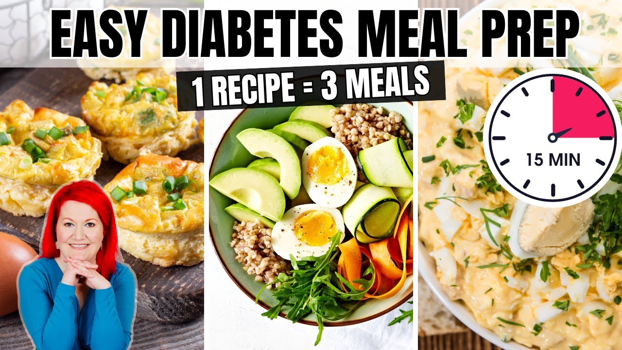 Diabetic Meal Prep Ideas: Turn 1 Recipe Into 3 Low Carb Breakfasts! SIMPLE Meal Prep for Diabetics Diabetic Meal Prep Ideas: Turn 1 Recipe Into 3 Low Carb Breakfasts! SIMPLE Meal Prep for Diabetics
