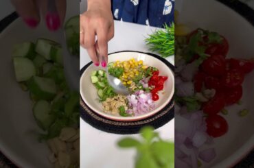 Sprouted Moong Salad | Healthy breakfast recipe | Flavours Of Food