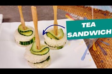 How To Make Tea Sandwiches | Finger sandwich recipe | Tea Sandwiches | Party mini Sandwiches