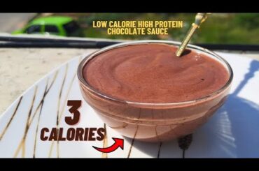 Low calorie high protein chocolate sauce/topping | High protein low calorie chocolate sauce recipe