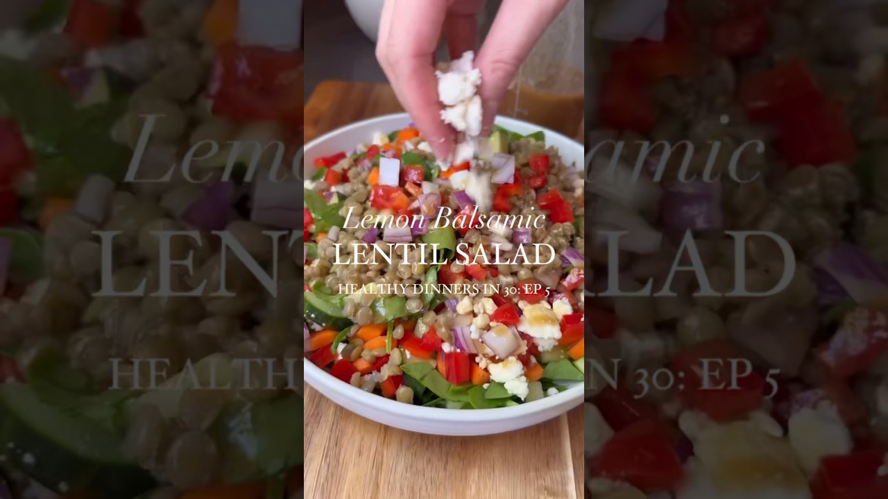 The Best Lemon Balsamic Lentil Salad #salad #healthyrecipes #vegetarian The Best Lemon Balsamic Lentil Salad #salad #healthyrecipes #vegetarian