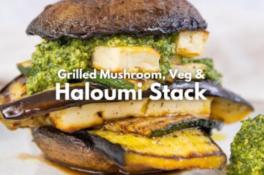15 MIN HEALTHY MEALS | Mediterranean Inspired Mushroom Veggies Stack