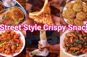 6 Street Style Crispy Snacks - Easy to Make & Tasty to Eat | Healthy & Tasty Street Food Meal Combo