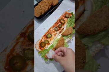 Made Sub at home...easy sandwich recipe #subway #sandwich #easyrecipe #healthy #airfryer